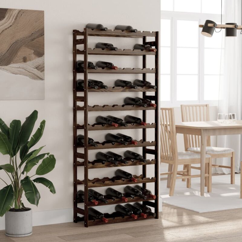 foto del prodotto prolenta premium furniture limited portabottiglie per 77 bottiglie nero legno
