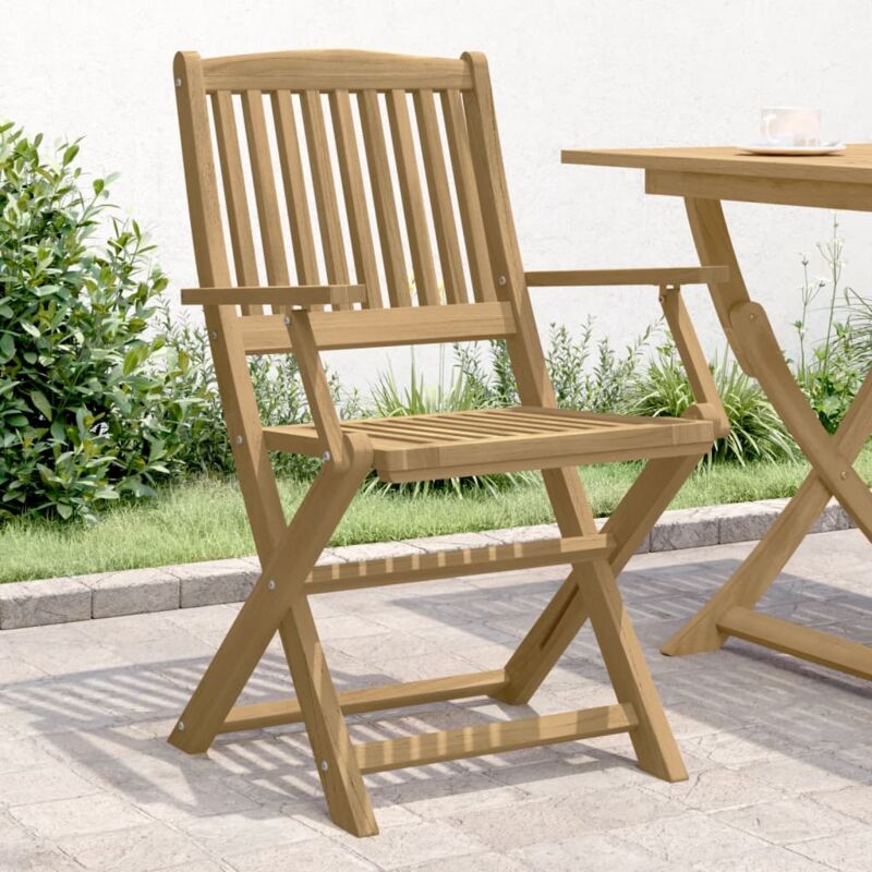 foto del prodotto vidaxl sedie giardino pieghevoli 4 pz 57,5x54,5x90 cm massello acacia