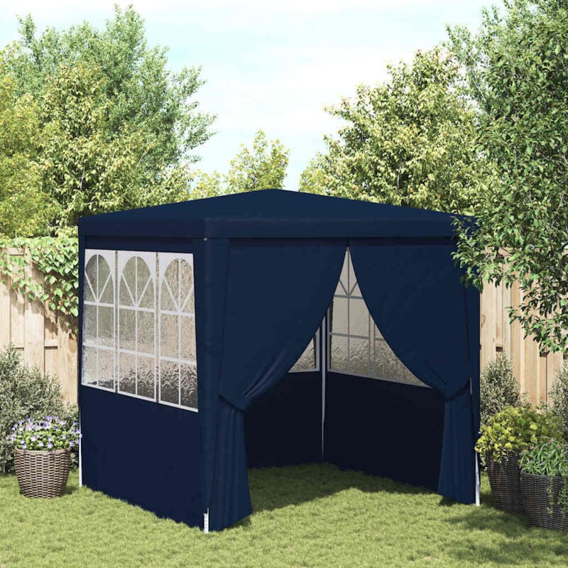 foto del prodotto furniture limited gazebo professionale con pareti 2,5x2,5 m blu