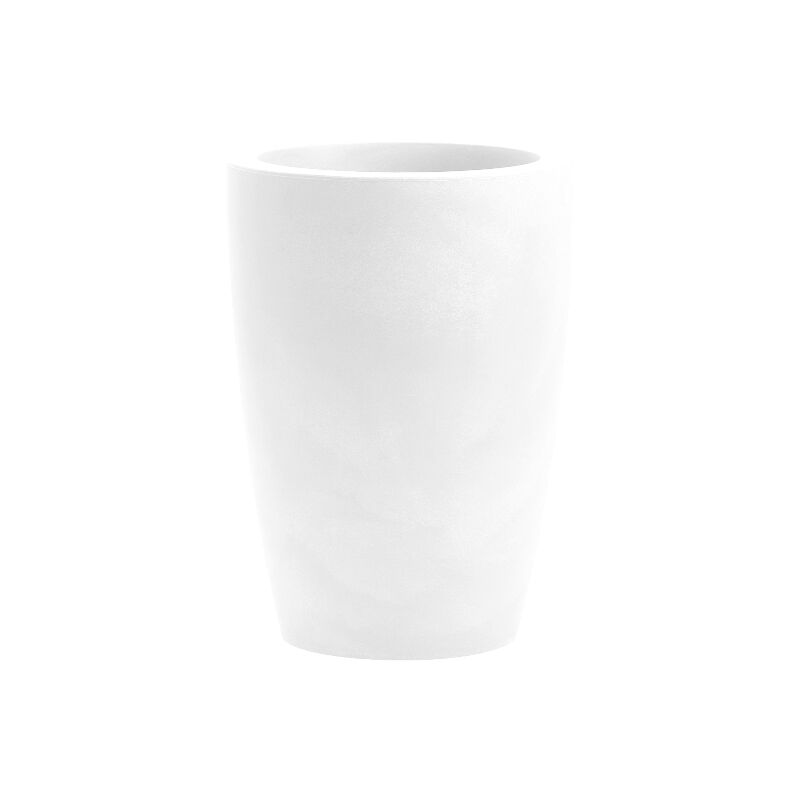 foto del prodotto vaso tondo resina tylus cm. 23 bianco