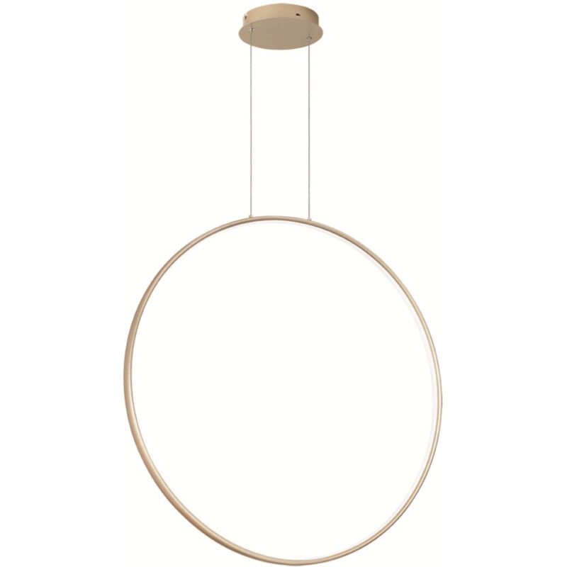 immagine 0 del prodotto lampada a sospensione con cerchio verticale in metallo oro 80 cm nova