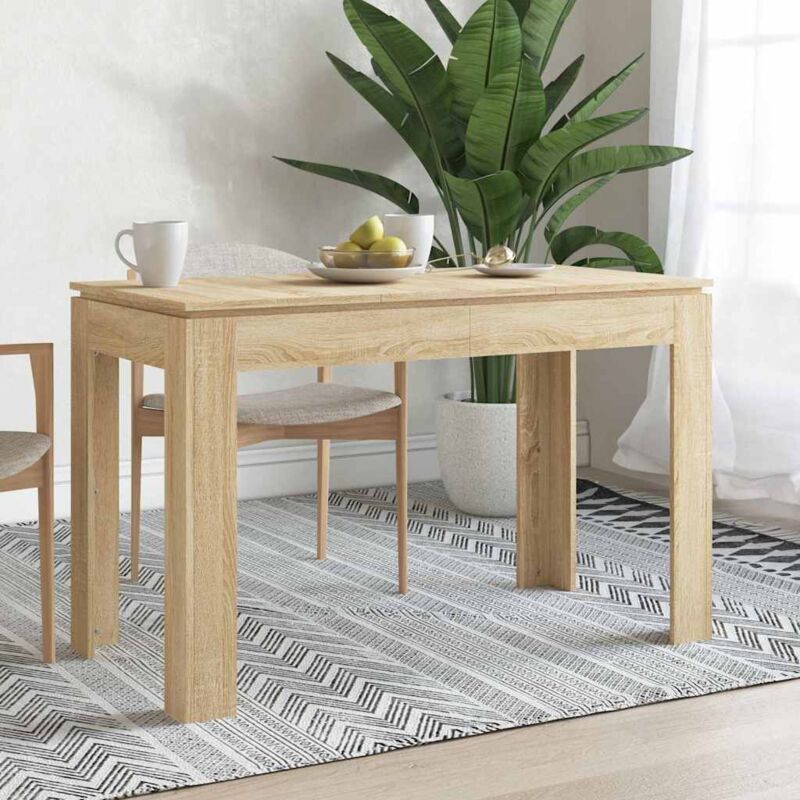foto del prodotto furniture limited tavolo da pranzo rovere sonoma 120x60x76cm in