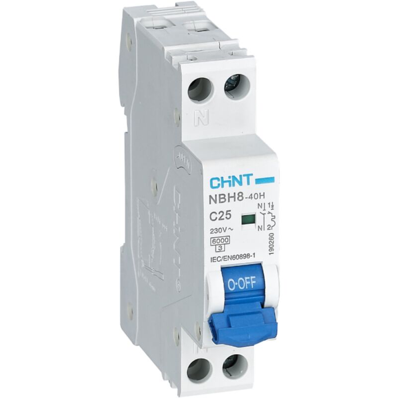 immagine 0 del prodotto chint interruttore magnetotermico compatto 1p n 1 modulo 25a 6ka 190260