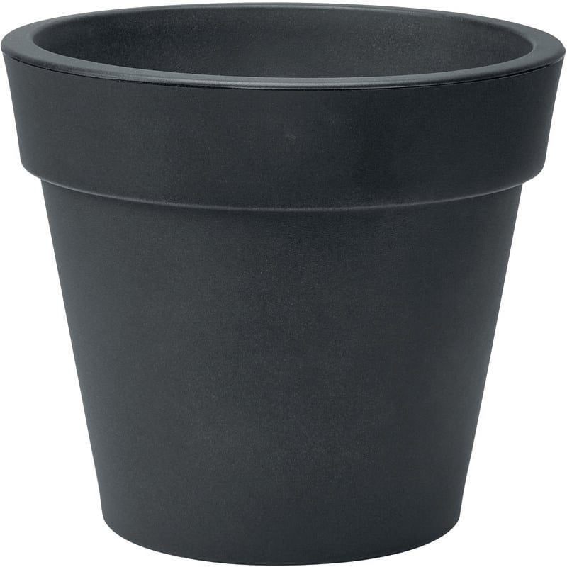 foto del prodotto vaso tondo resina zeus cm. 30 antracite