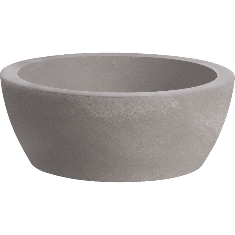 foto del prodotto vaso ciotola resina thetis cm. 30 cenere