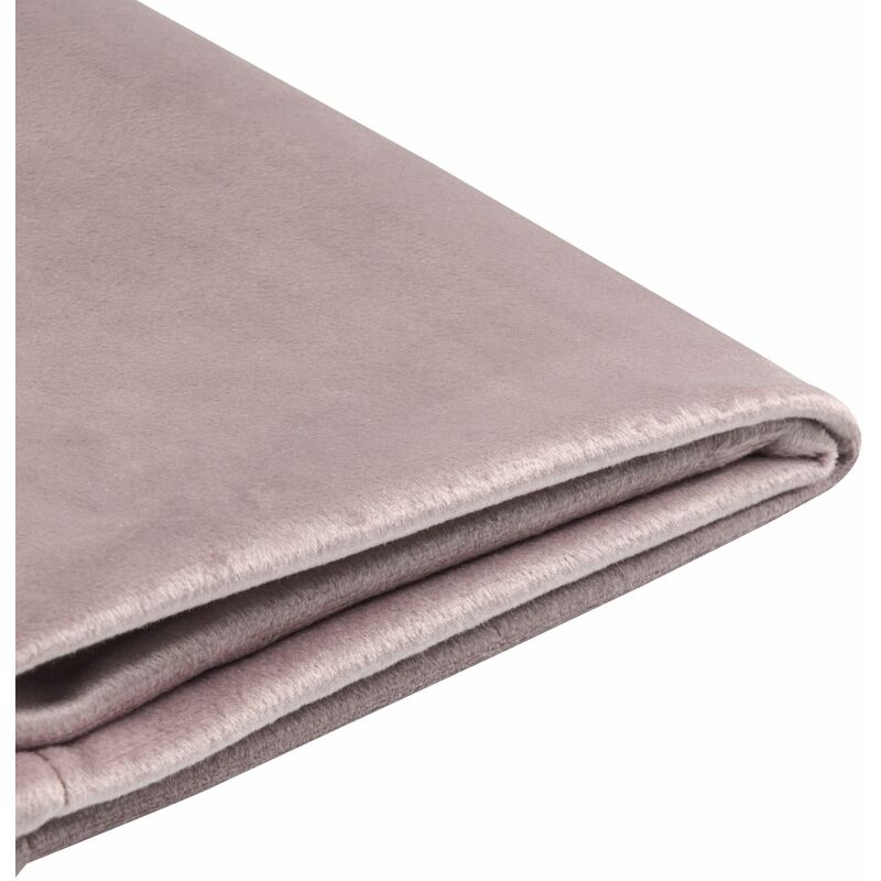 foto del prodotto rivestimento telaio letto in velluto rosa poliestere lavabile 140 x 200 cm fitou