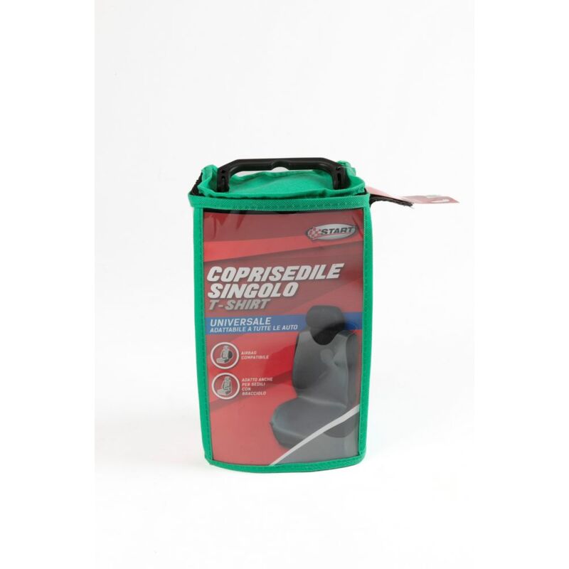 foto del prodotto t shirt coprisedile singolo anteriore auto universale grigio