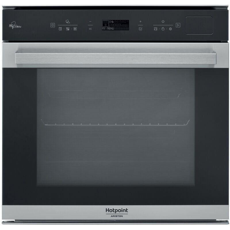 foto del prodotto hotpoint forno da incasso fi7 s8c1 sh ix ha. dimensione del forno media, tipo di forno forno elettrico, capacit interna forno totale 73 l.