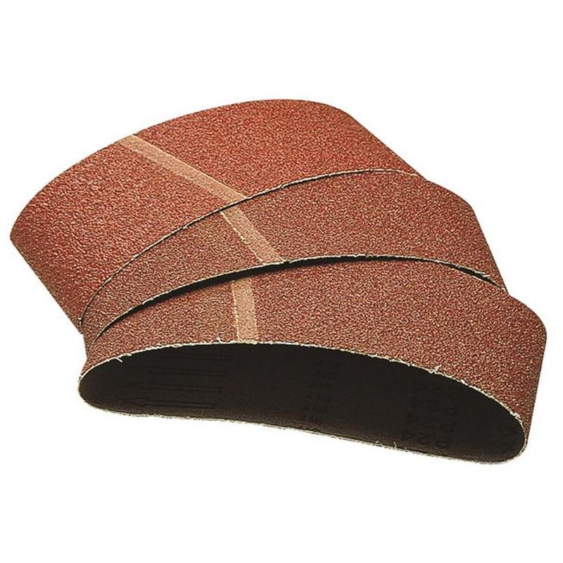 foto del prodotto 3 nastri di tela abrasiva 100 x 610 mm,grana80 wolfcraft