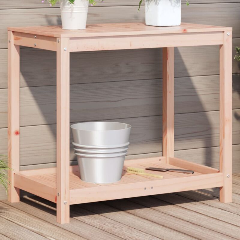 foto del prodotto vidaxl tavolo invaso con ripiano 82,5x50x75 cm legno massello douglas