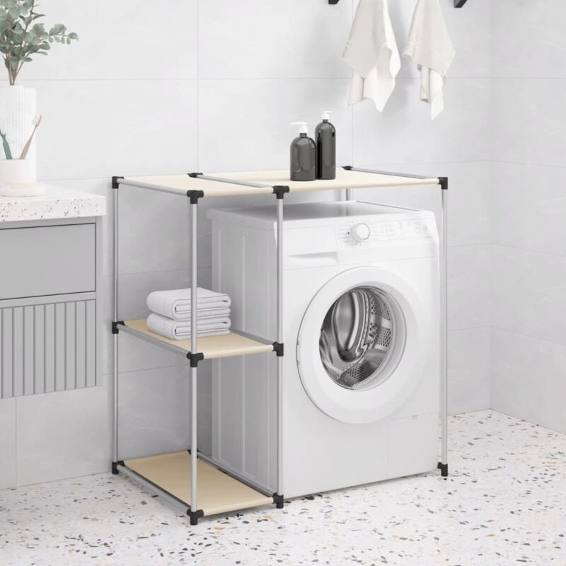 foto del prodotto furniture limited rastrelliera per lavatrice crema 87x55x90,5