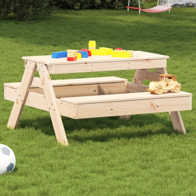foto del prodotto vidaxl tavolo da picnic per bambini 88x97x52 cm legno massello di pino