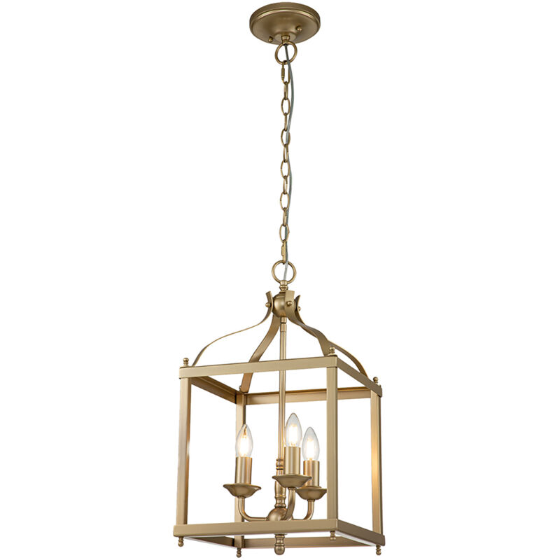 foto del prodotto lampadario contemporaneo larkin acciaio ottone naturale verniciato 3 luci e14