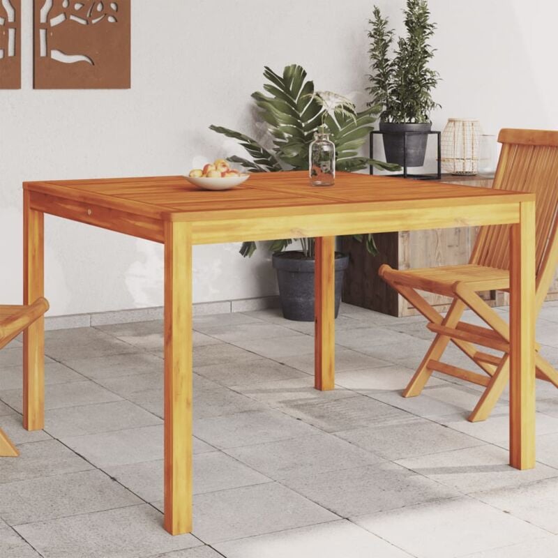 foto del prodotto vidaxl tavolo da pranzo da giardino 110x110x75cm legno massello acacia