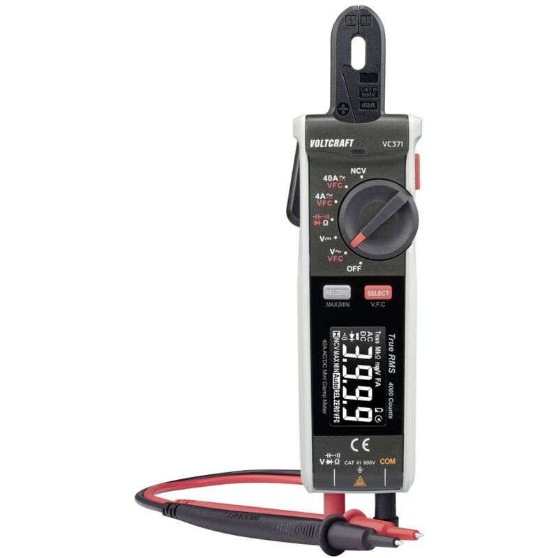 immagine 0 del prodotto voltcraft vc 371 pinza amperometrica digitale cat iii 600 v display counts 4000