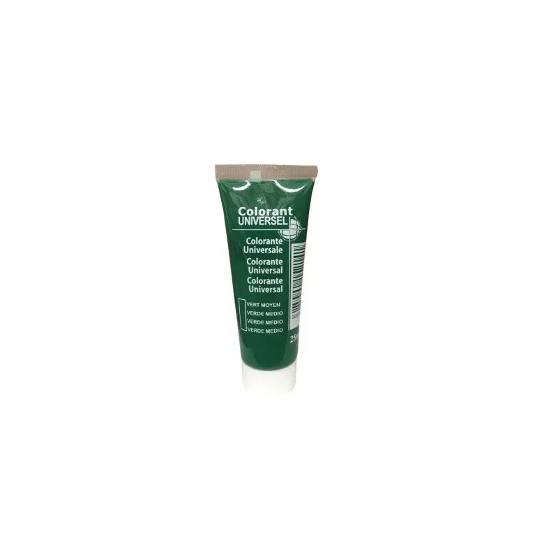 foto del prodotto colorante universale, tubo da 25 ml, verde medio.