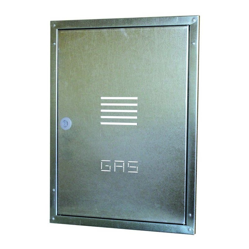 foto del prodotto ferrari srl sportello contatore gas da incasso con cornice in acciaio inox h60 l45