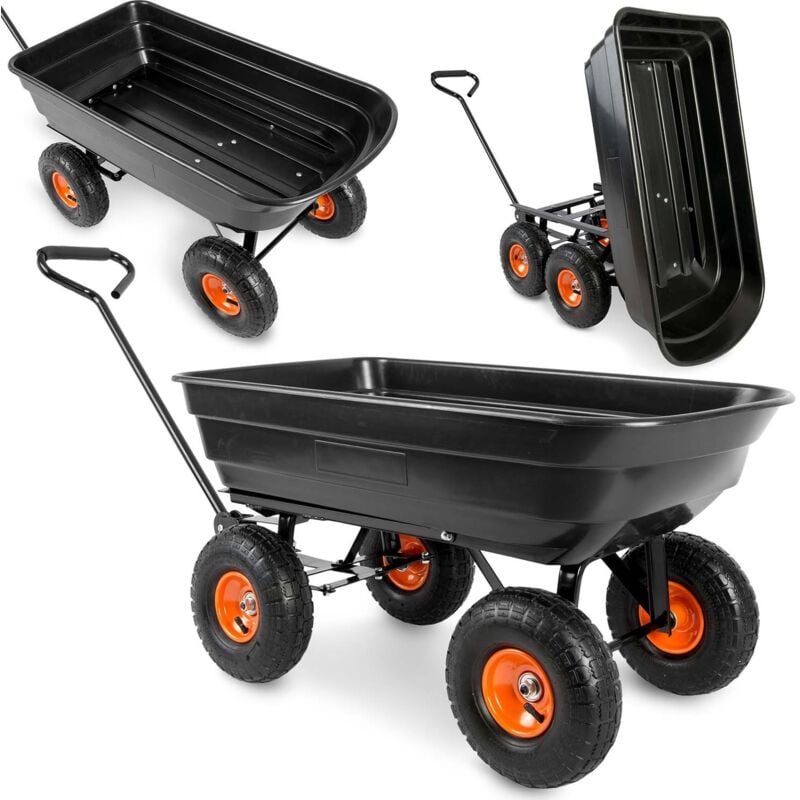 foto del prodotto carrello da giardino ribaltabile 75l humberg 4872