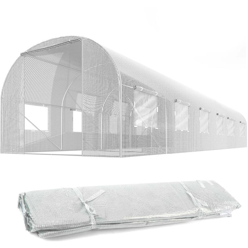 foto del prodotto lamina per tunnel da giardino 3x6m 18m2 plonos bianco