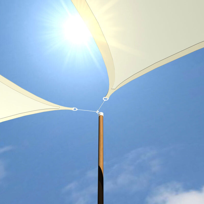 foto del prodotto 5x5 vela ombreggiante permeabile tenda da sole per giardino balcone pergola