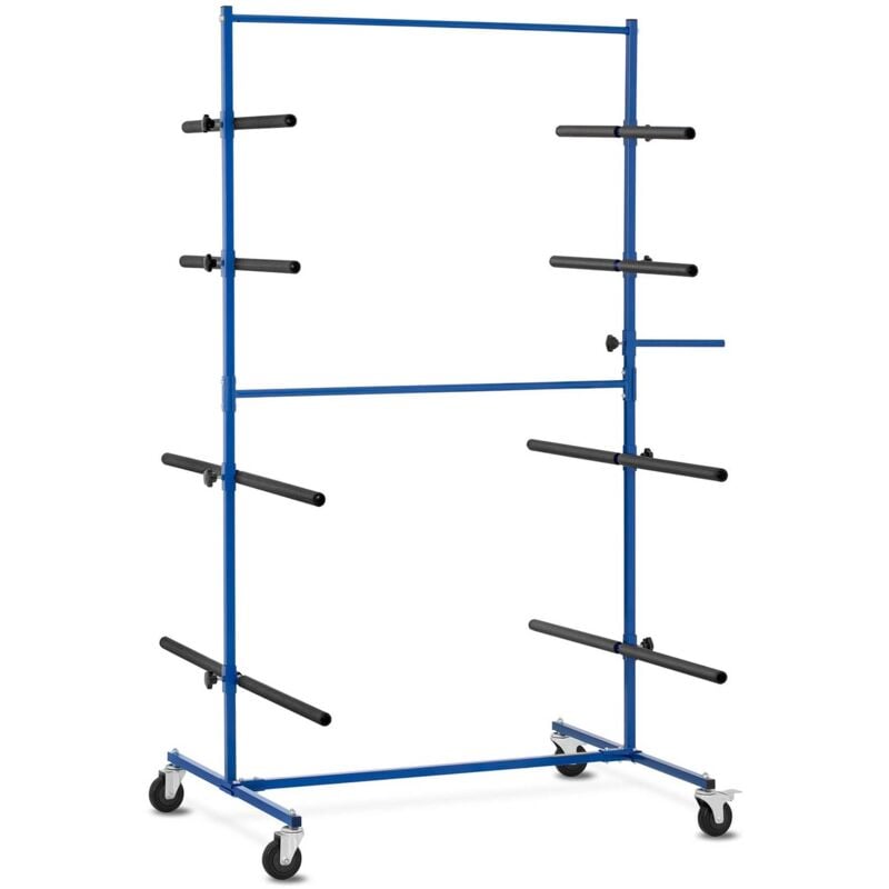 foto del prodotto msw rastrelliera per verniciatura carrello per essiccatura vernici 8 supporti 160 kg