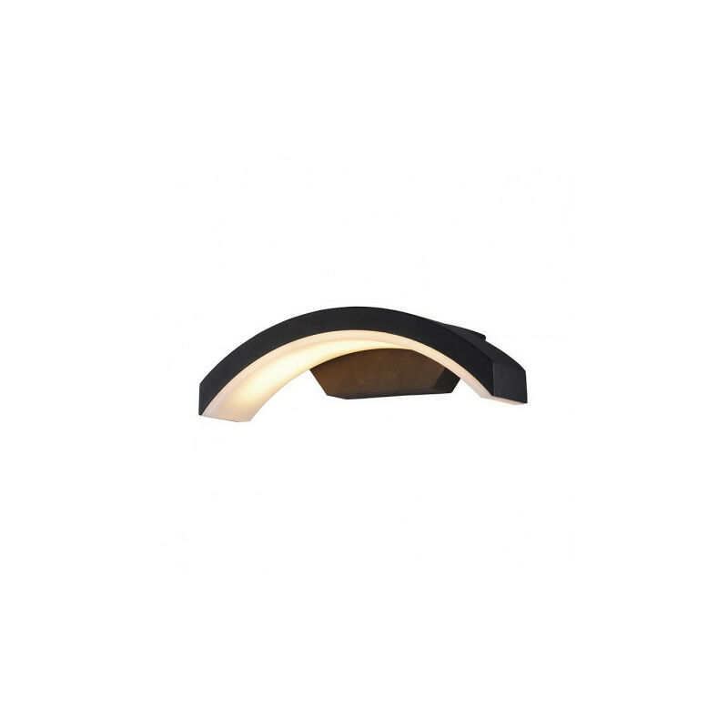 foto del prodotto lampada da parete curviligne led 8w 4000k grigio antracite ip54