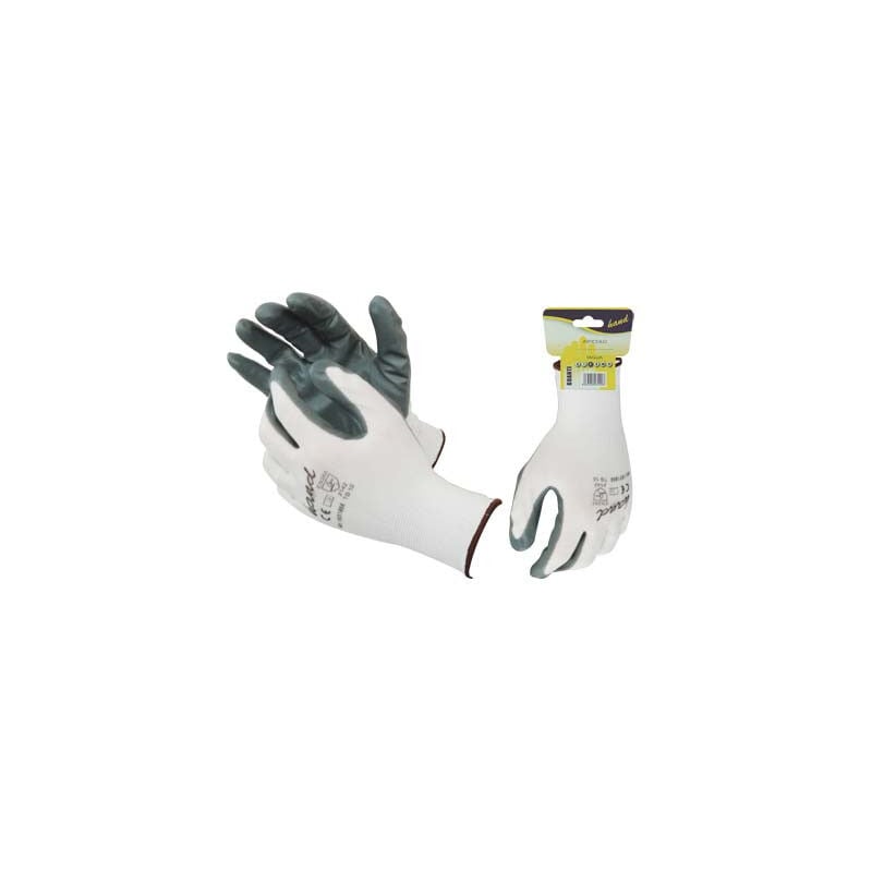 foto del prodotto guanto nitrile grigio hand maglia leggera sintetico bianco 11