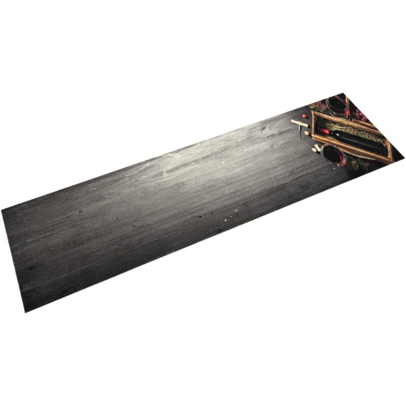 foto del prodotto vidaxl tappeto da cucina lavabile bottiglia vino 60x300 cm in velluto