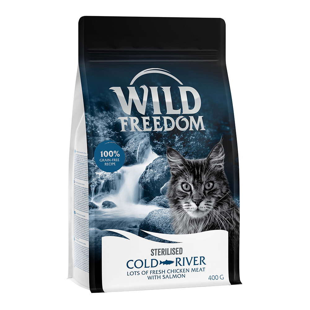 foto del prodotto wild freedom adult cold river sterilised salmone senza cereali per gatti 400 g