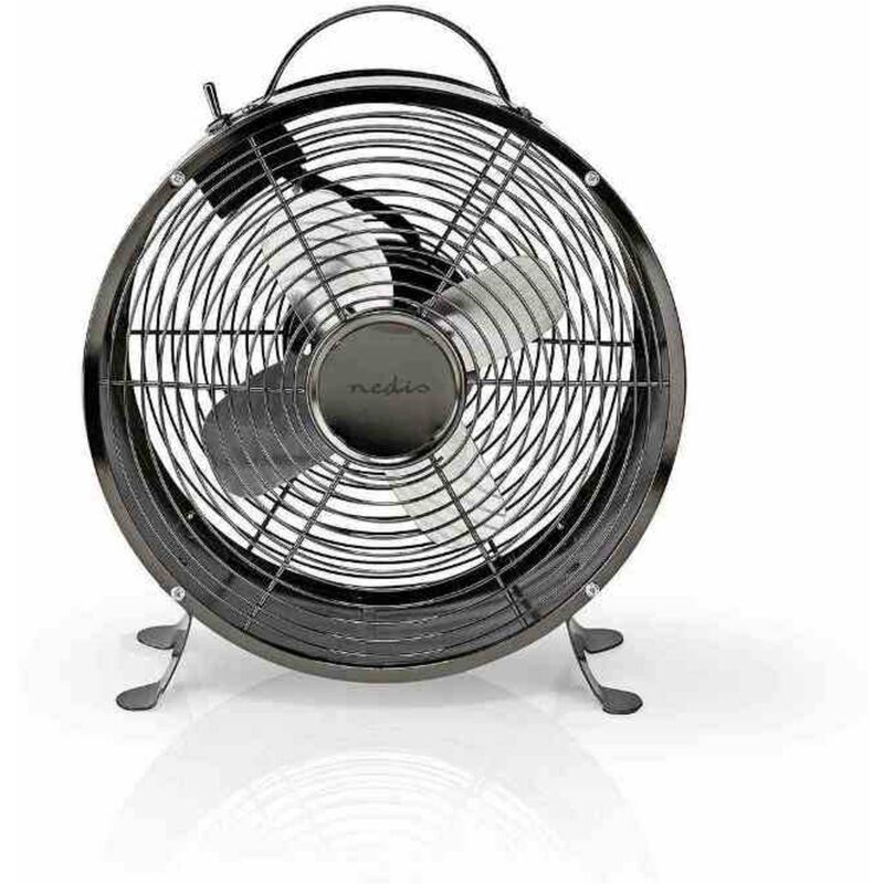 foto del prodotto nedis ventilatore da tavolo fncl10gm20 25cm grigio canna di fucile