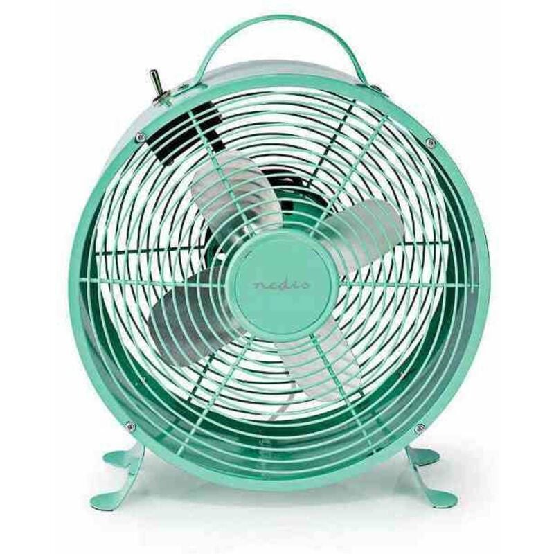 foto del prodotto nedis ventilatore da tavolo fncl10tq20 25cm turchese
