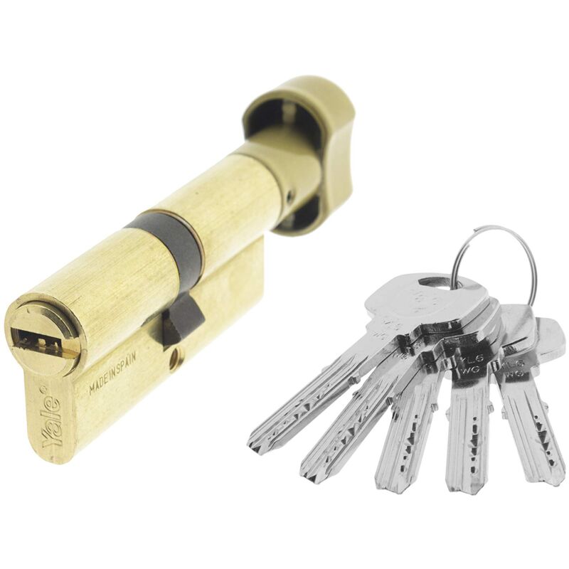 immagine 0 del prodotto yale, yl6p3040lt, cilindro di sicurezza, yl6, a camma lunga, chiave, in ottone, 30 x 40 mm