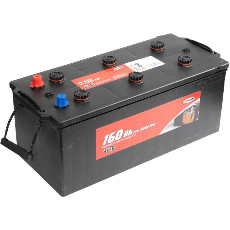 foto del prodotto batteria per autocarro e trattori 160 ah 12v 950a polo positivo sinistro