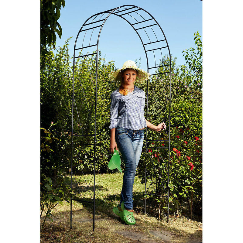 foto del prodotto arco da giardino in acciaio 36x110xh225cm rama bow nero