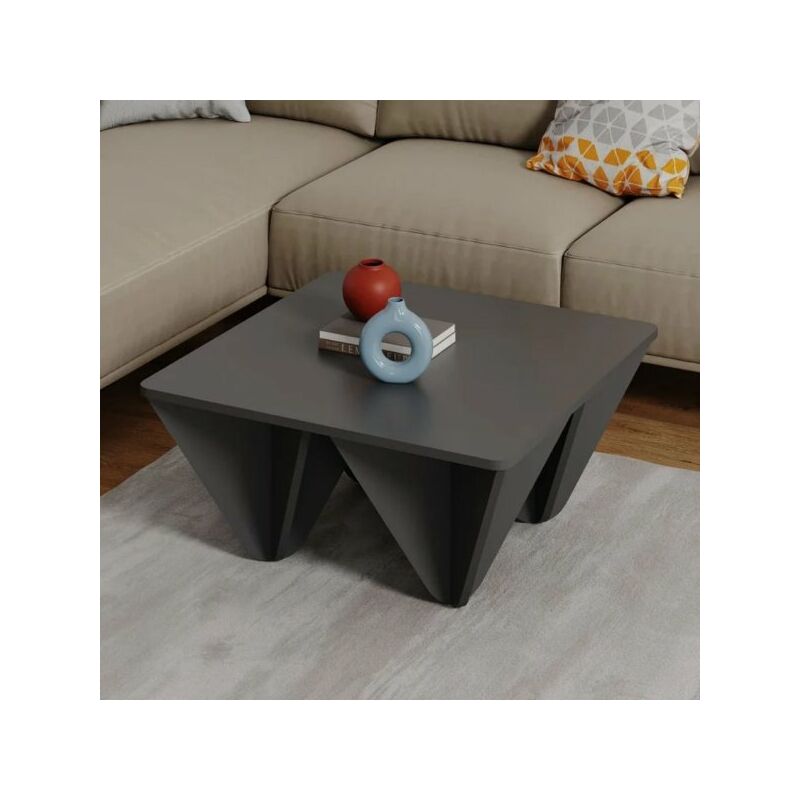 foto del prodotto tavolino da salotto diamond quadrato antracite