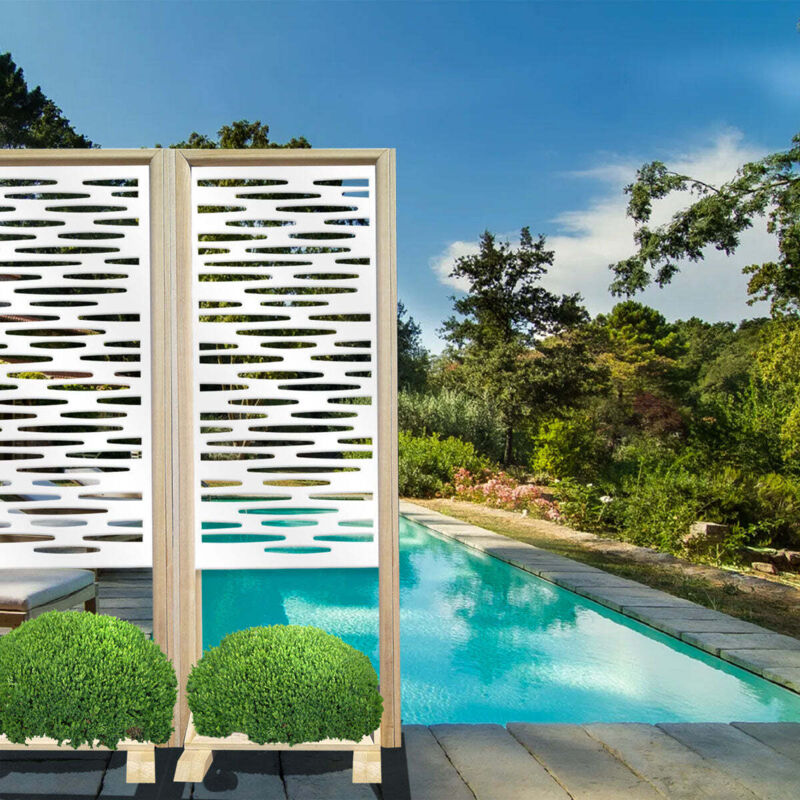 immagine 0 del prodotto puddle separ paravento modulabile 70x190cm in legno e pvc colore bianco