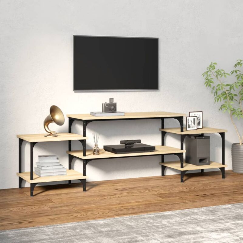 foto del prodotto vidaxl mobile porta tv rovere sonoma 157x35x52 cm in legno multistrato