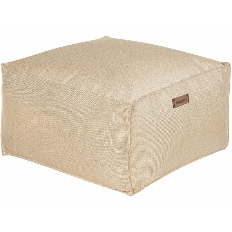 foto del prodotto moderno pouf intrecciato da salotto 50 x 30 cm motivo beige chiaro mukki