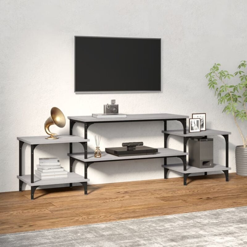 foto del prodotto vidaxl mobile porta tv grigio sonoma 157x35x52 cm in legno multistrato