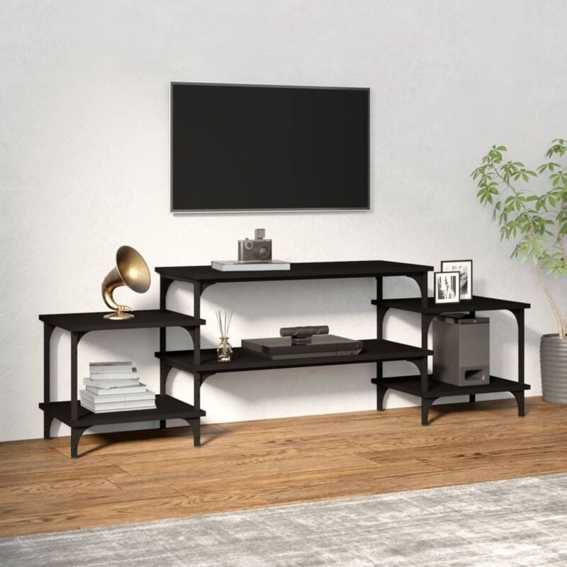foto del prodotto vidaxl mobile porta tv nero 157x35x52 cm in legno multistrato