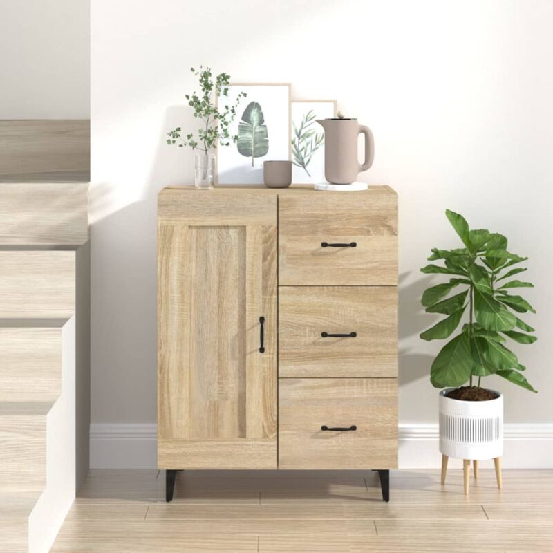 foto del prodotto vidaxl credenza rovere sonoma 69,5x34x90 cm in legno multistrato