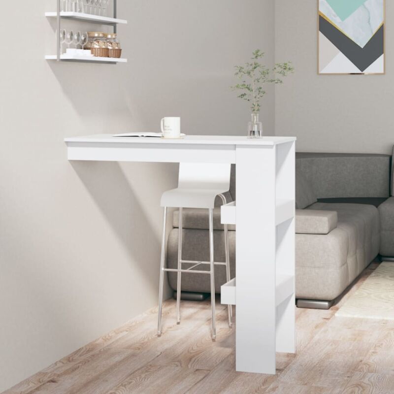 foto del prodotto prolenta premium furniture limited bancone da muro bianco 102x45x103,5 cm in