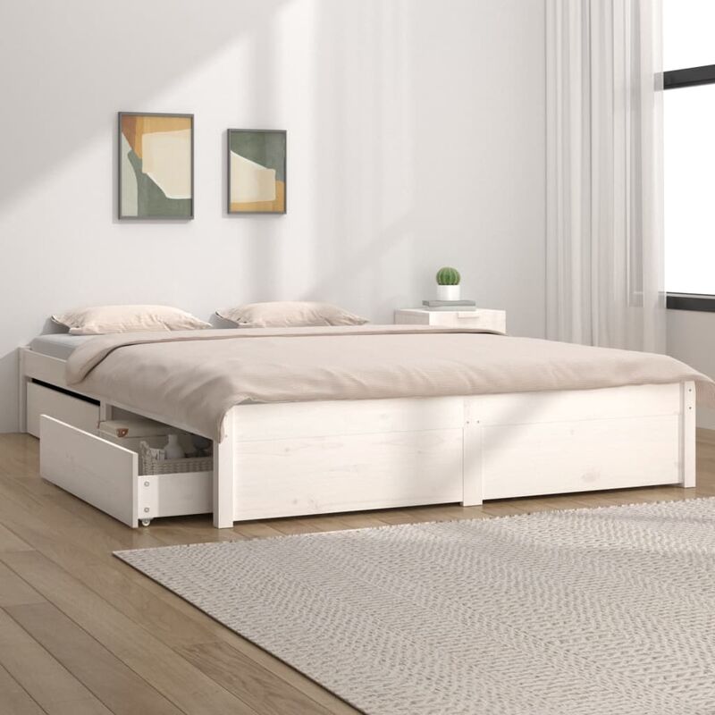 foto del prodotto giroletto con cassetti struttura letto letto per adulti 180x200 cm 6ft super king bv788503 bonnevie