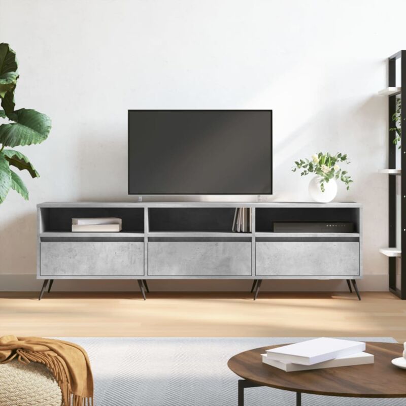 foto del prodotto vidaxl mobile tv grigio cemento 150x30x44,5 cm legno multistrato