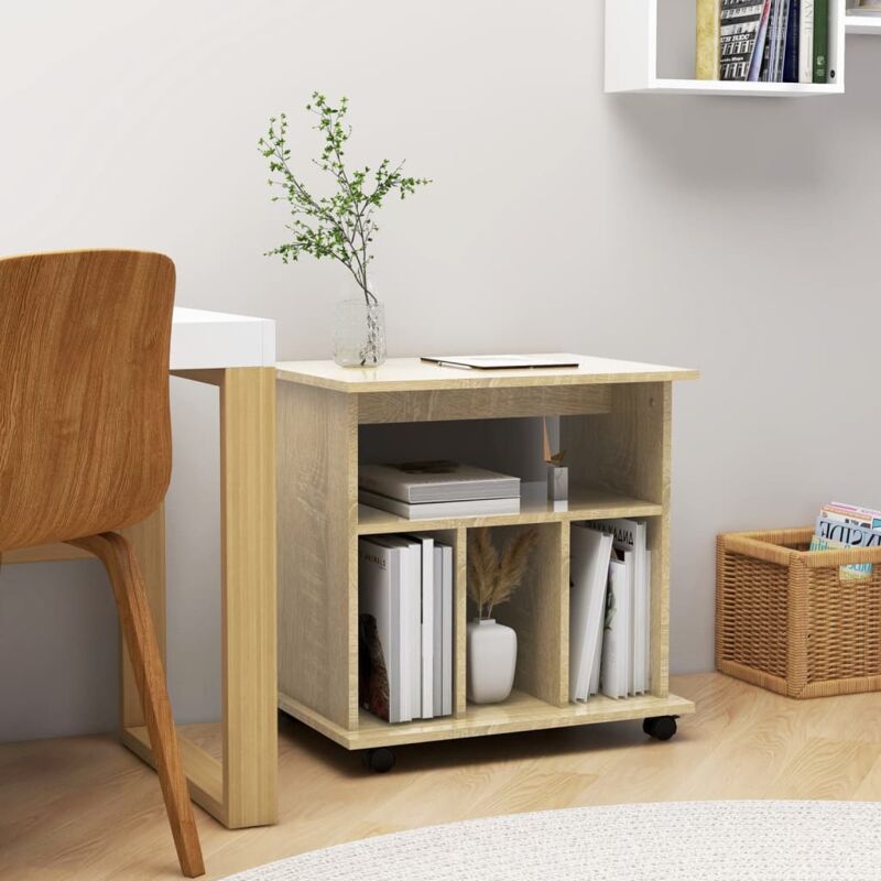 foto del prodotto les tendances furniture limited mobiletto con ruote rovere sonoma 60x45x60 cm