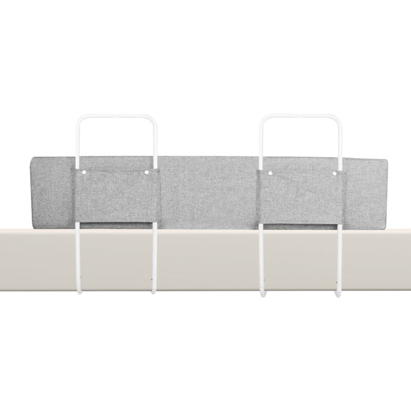 foto del prodotto sponde di protezione anticaduta per bambini, portatile protezione bordi del letto, per letto e lettino di famiglia, grigio lino, 200 cm aufun