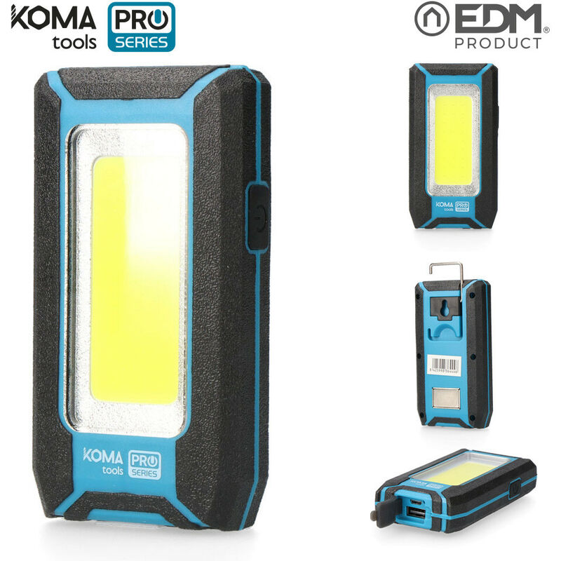 foto del prodotto led torcia professionale cob 500 lumen 8w koma strumenti