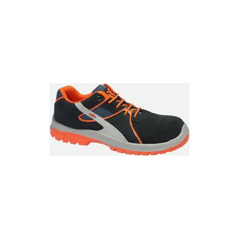 foto del prodotto issa station scarpe da lavoro basse s1p metal free misura 42 nero arancio