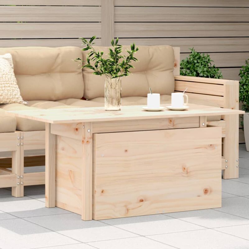 foto del prodotto tavolo da giardino 100x50x75 cm in legno massello di pino vidaxl