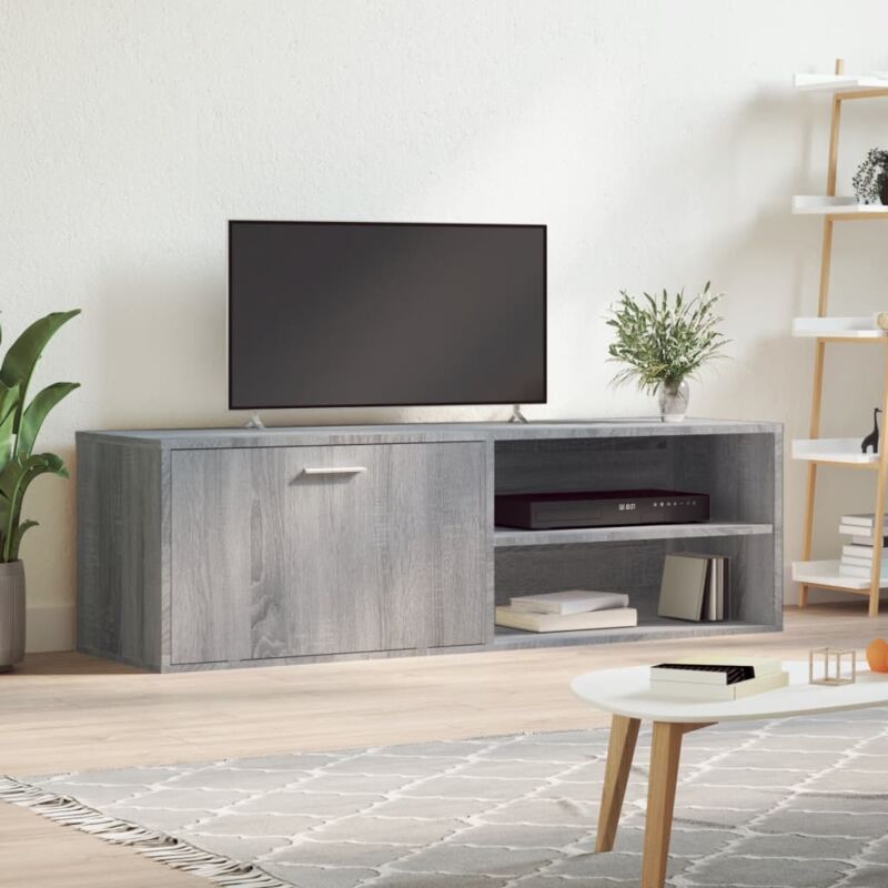 foto del prodotto vidaxl mobile porta tv grigio sonoma 120x34x37 cm in legno multistrato